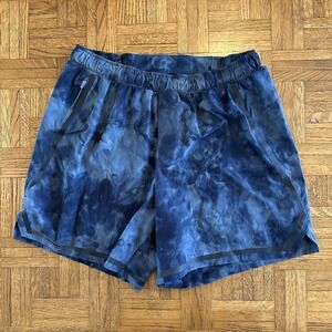 Lululemon Men's Size L Tidal Dye Classic Navy Surge Short 6" Boldlines M7AQAS